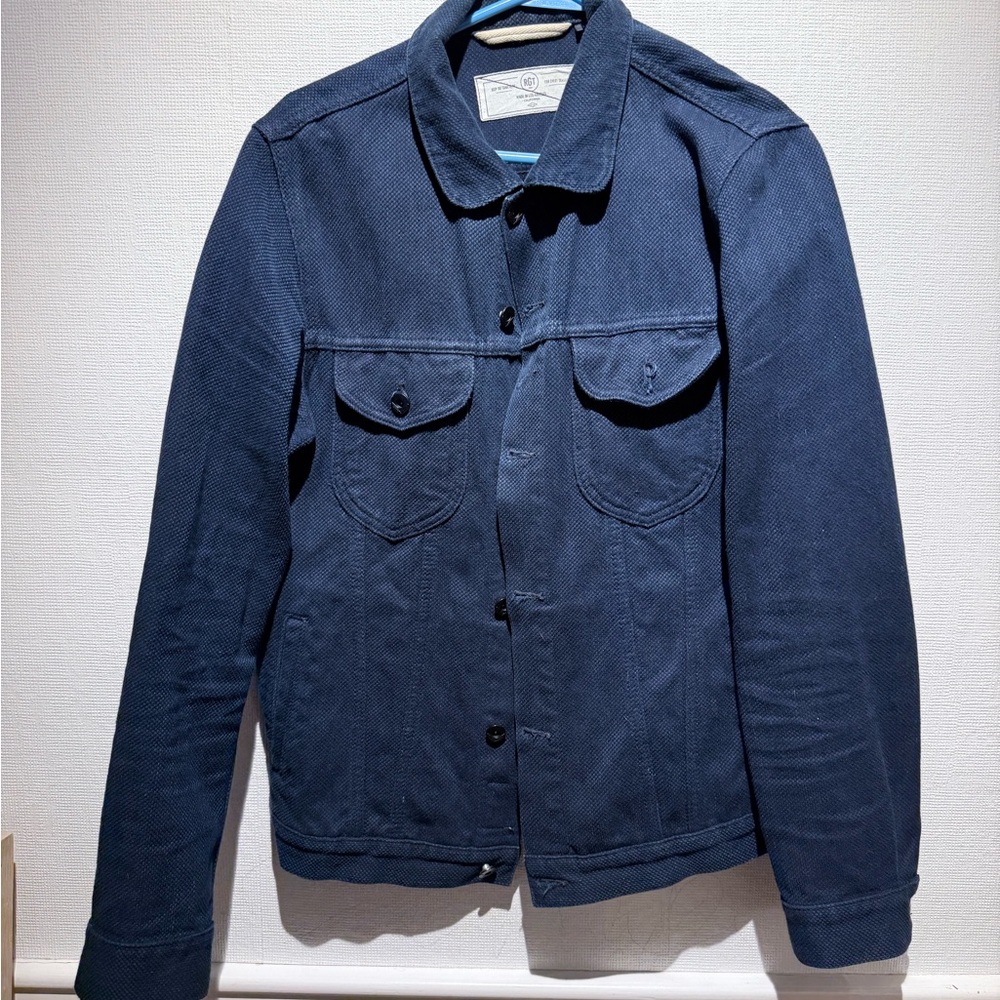 Rouge Territory Shashiko denim.  Men's Blue Denim Jacket.